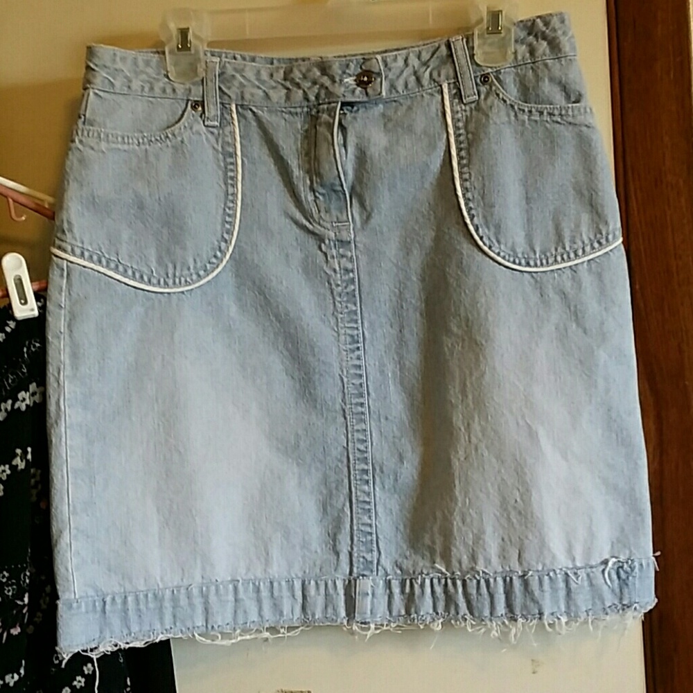 Christopher & Banks  light blue denim skirt